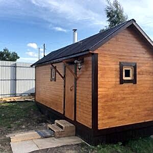 Каркасная баня (26-1) 2,2 на 6 метра под ключ Каркасная баня (26-1) 2,2 на 6 метра под ключ