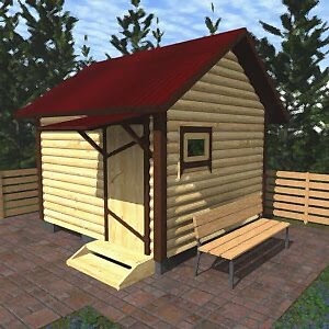 Каркасная баня (33-3) 3 на 3 метра под ключ Каркасная баня (33-3) 3 на 3 метра под ключ