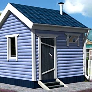 Каркасная баня (33-4) 3 на 3 метра под ключ Каркасная баня (33-4) 3 на 3 метра под ключ