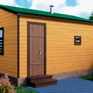 Каркасная баня (34-3) 3 на 4 метра под ключ Каркасная баня (34-3) 3 на 4 метра под ключ