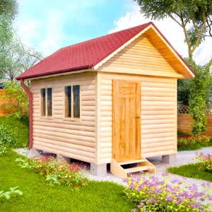 Каркасная баня (34-6) 3 на 4 метра под ключ Каркасная баня (34-6) 3 на 4 метра под ключ