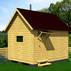 Каркасная баня (34-8) 3 на 4 метра под ключ Каркасная баня (34-8) 3 на 4 метра под ключ