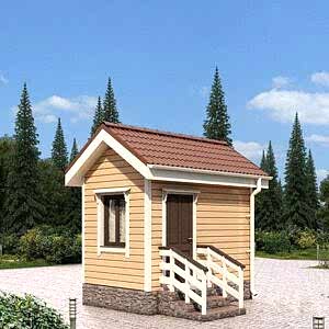 Каркасная баня (24-1) 2,3 на 3,7 метра под ключ Каркасная баня (24-1) 2,3 на 3,7 метра под ключ