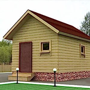 Каркасная баня (35-9) 3 на 5 метра под ключ Каркасная баня (35-9) 3 на 5 метра под ключ