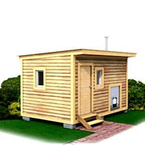 Каркасная баня (24-7) 2,5 на 4 метра под ключ Каркасная баня (24-7) 2,5 на 4 метра под ключ