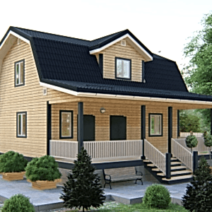 Стильный дом 9 на 8,5 в два этажа с террасой Стильный дом 9 на 8,5 в два этажа с террасой