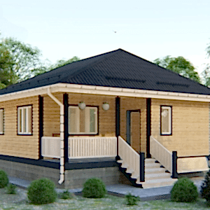 Дом 8 на 8 с террасой Дом 8 на 8 с террасой