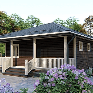 Дом с террасой 8 на 8 Дом с террасой 8 на 8