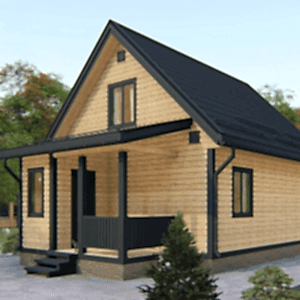 Каркасный дом 6 на 7 с мансардой и террасой Каркасный дом 6 на 7 с мансардой и террасой