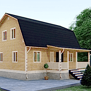 Двухэтажный дом 9 на 7 с террасой Двухэтажный дом 9 на 7 с террасой