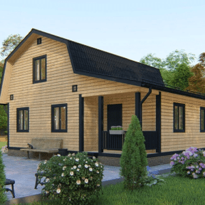 Дом с тамбуром 9 на 7 в два этажа Дом с тамбуром 9 на 7 в два этажа