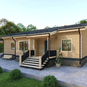 Каркасный дом 19 на 10 с террасой Каркасный дом 19 на 10 с террасой