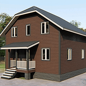 Дом каркасный 8 на 8 в два этажа Дом каркасный 8 на 8 в два этажа