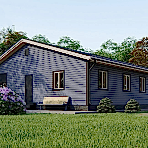 Большой деревянный дом 12 на 12 с гаражом Большой деревянный дом 12 на 12 с гаражом