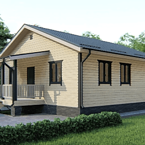 Дом 9 на 9 с крыльцом Дом 9 на 9 с крыльцом
