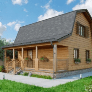 Каркасный двухэтажный дом 6 на 8 Каркасный двухэтажный дом 6 на 8