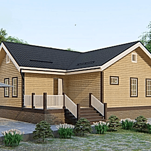 Дом с террасой на 100 кв.м 16 на 13,5 Дом с террасой на 100 кв.м 16 на 13,5