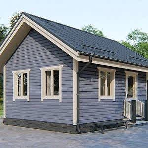 Дом каркасный с тамбуром 5 на 6 Дом каркасный с тамбуром 5 на 6