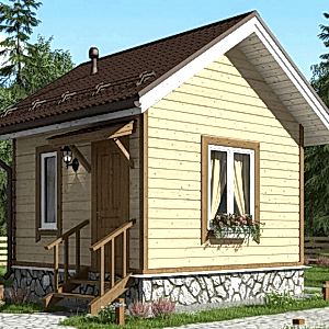 Каркасный мини домик 4 на 4 Каркасный мини домик 4 на 4