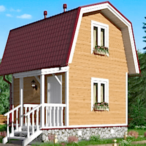 Каркасный дом 4 на 4 в два этажа Каркасный дом 4 на 4 в два этажа