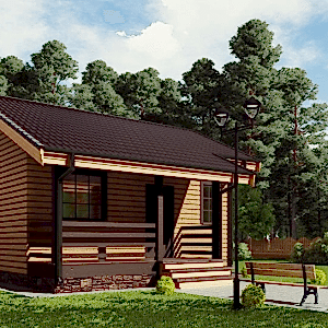 Каркасный дом 5 на 5 с крыльцом Каркасный дом 5 на 5 с крыльцом