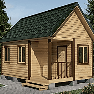 Каркасный дом 4 на 6 с крыльцом Каркасный дом 4 на 6 с крыльцом