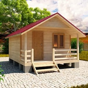 Маленький одноэтажный дом 4 на 4 Маленький одноэтажный дом 4 на 4